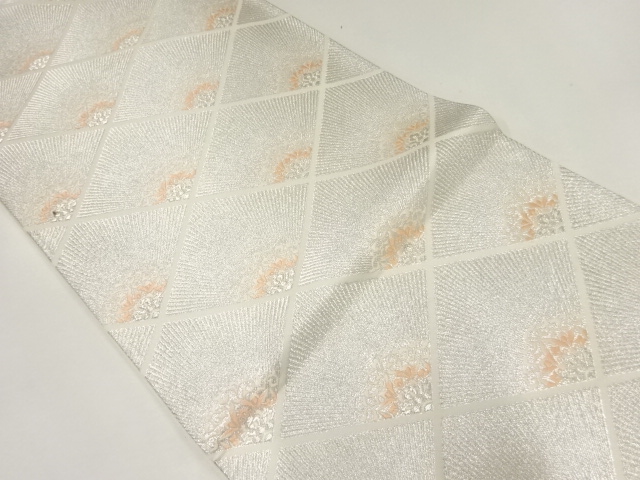 アンティーク　襷に花模様織出し袋帯（材料）